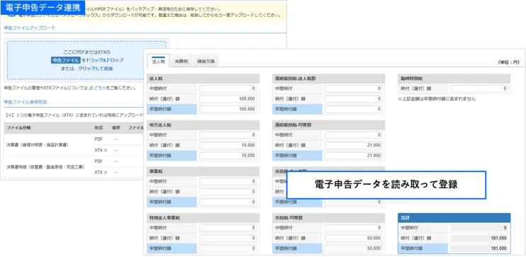 電子申告データ連携